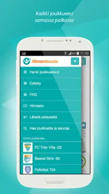 Nimenhuuto.com android App screenshot 1